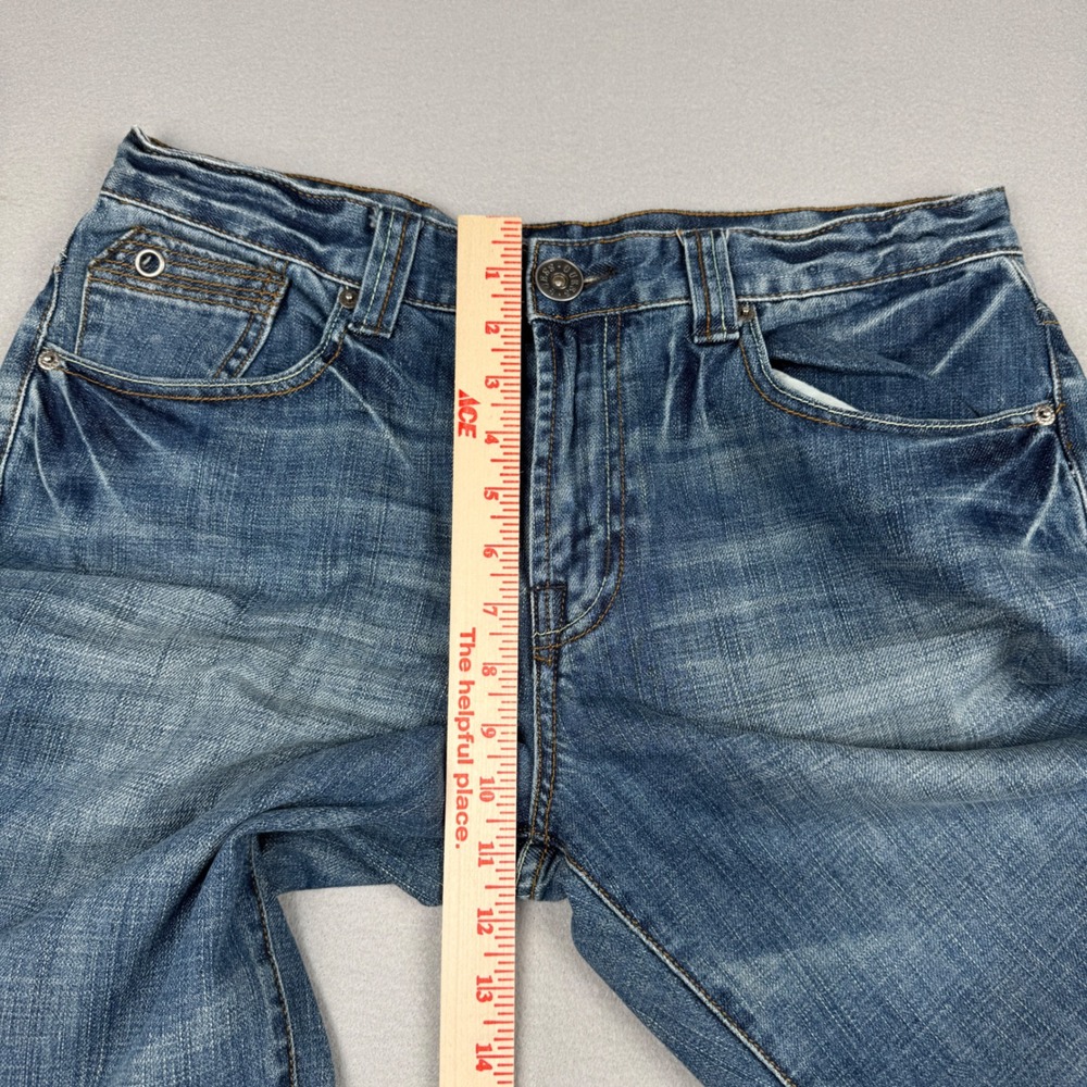Guess‎ Jeans Mens 34 Medium Wash Bootcut Denim Blue Cotton Pants X8302400000 - Picture 8 of 10